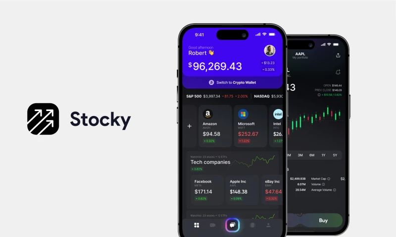 We created a design concept of platform that provides users with an intuitive experience for navigating the complexities of the stock market.