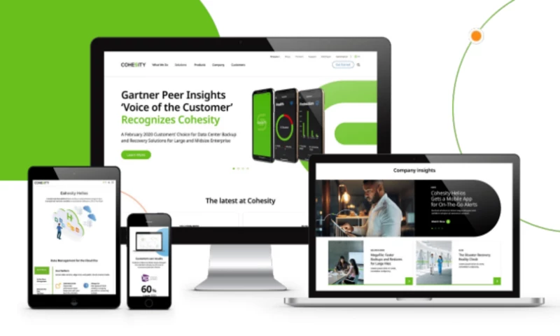 Clear Digital - Cohesity Website Redesign & Brand Identity