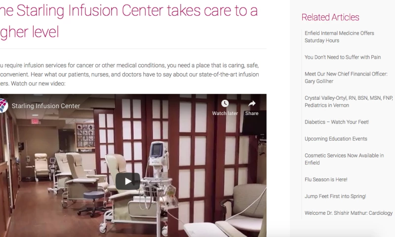 Miceli Productions - Starling Infusion Center Patient Care Video