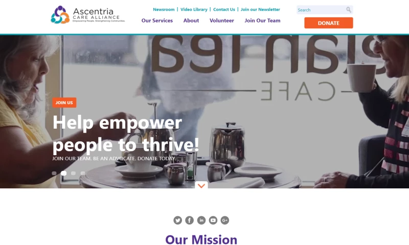 Wakefly - Ascentria Care Alliance CMS Implementation & Web Redesign