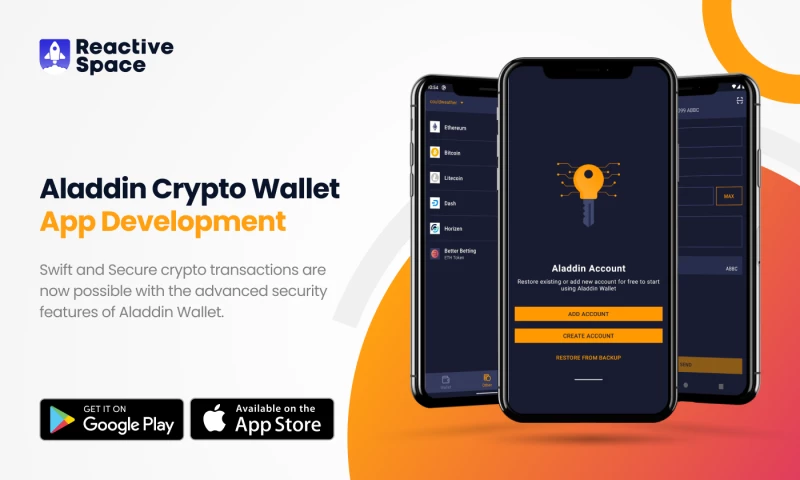 Reactive Space - Aladdin Crypto Wallet App Development