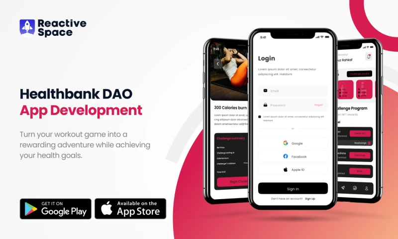 Reactive Space - Health Bank DAO App Development