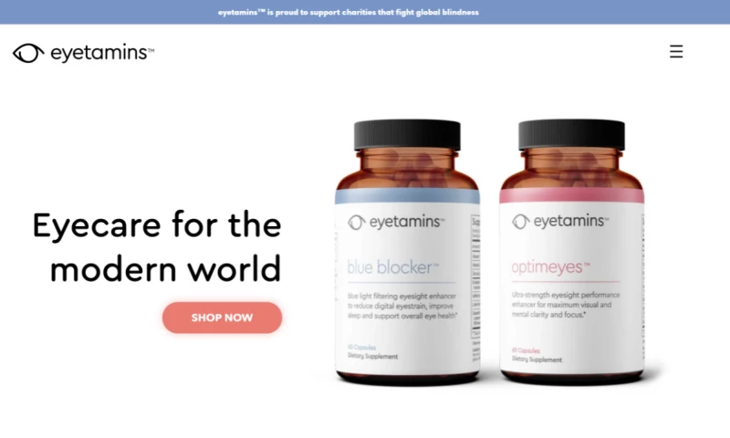 E-Commerce Website for Eyetamins