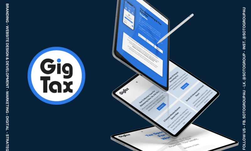 GigTax Tech Startup Simple Landing Page Dev