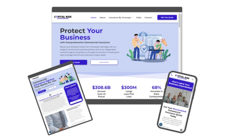 The Business Theory - Insurance Agency Web Design