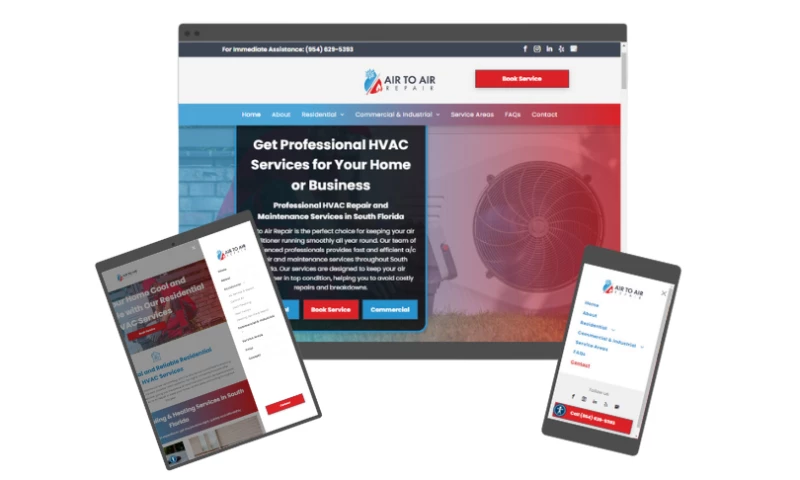 The Business Theory - HVAC Web Design