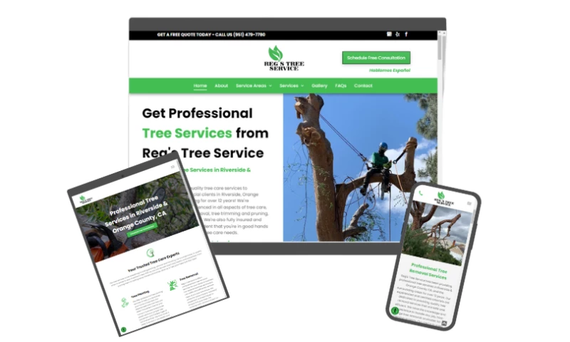 The Business Theory - Tree Service Web Design