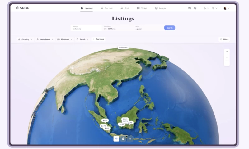 Phenomenon Studio - AdvaLife - rental web service design