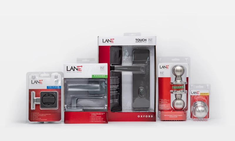 Door Handle branding and packaging