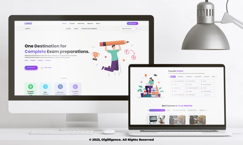 Competitive Exam Website