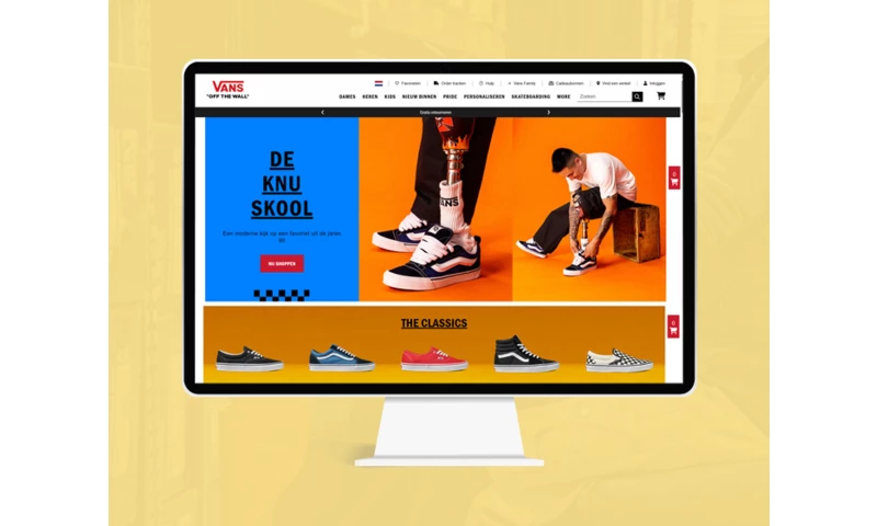 VANS OFF THE WALL - Fashion Bootstrap Website Development