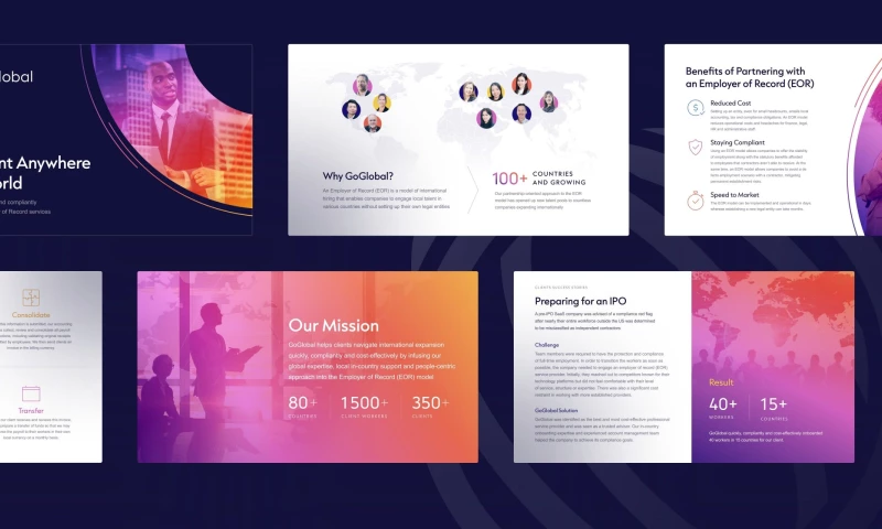 Dudka Agency - Printed and Digital Design Materials for GoGlobal