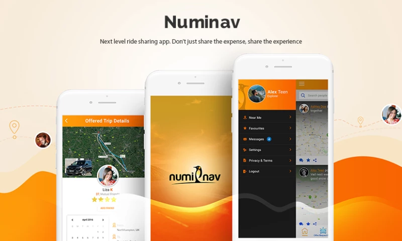 Numinav Ride Sharing App