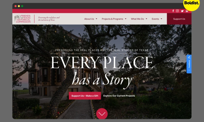 Boldist - Friends of the Texas Historical Commission