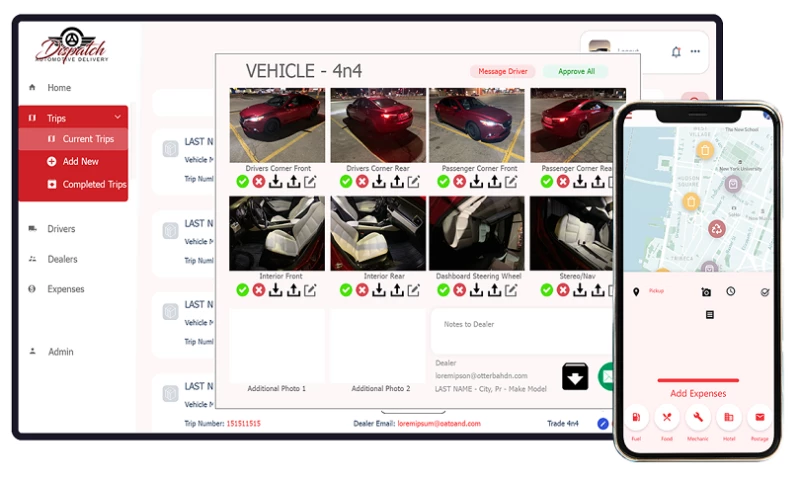 Vehicle Delivery Management Software