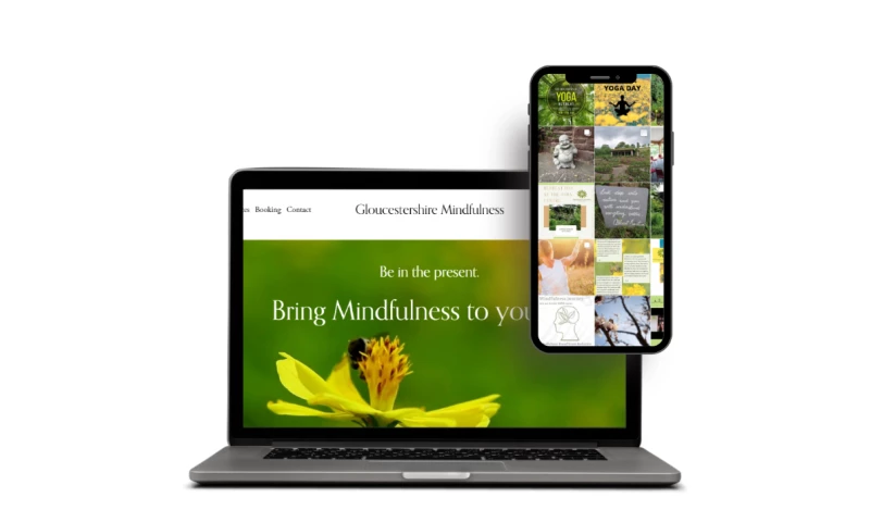 Branch Out Digital Marketing - Gloucestershire Mindfulness Website Design, Copywriting and Social Media