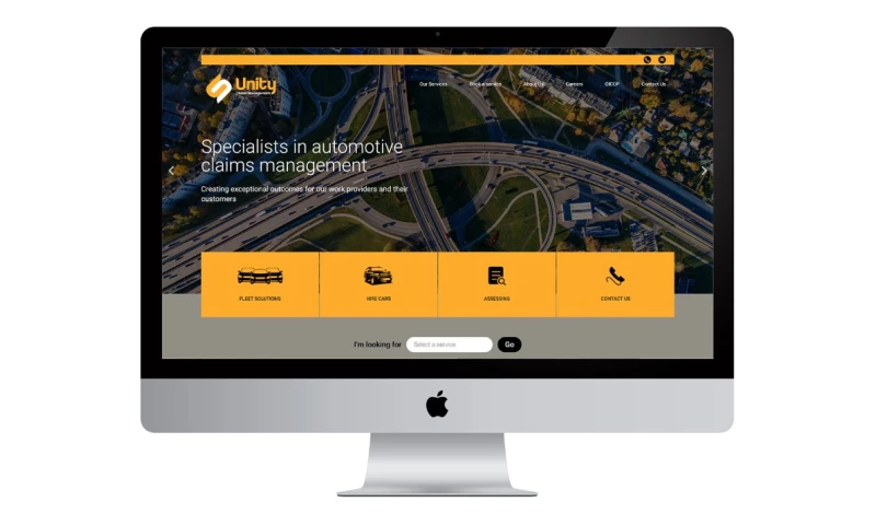 Slant Digital Agency - Unity Claims Website Development