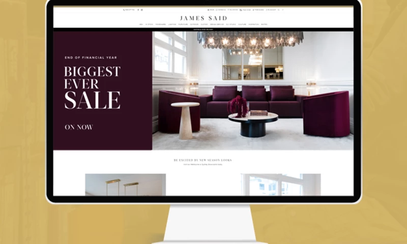 JAMES SAID - BEST HOME DECOR & FURNISHINGS MAGENTO WEBSITE DEVELOPMENT