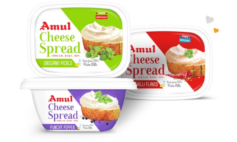 Almond Branding - Amul Cheese Spread Packaging Revamp