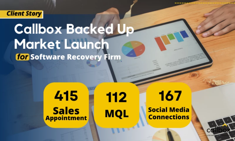 Callbox Backed Up Market Launch for Software Recovery Firm