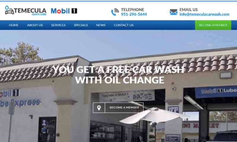 Digital Website Development - Temecula Quick Lube