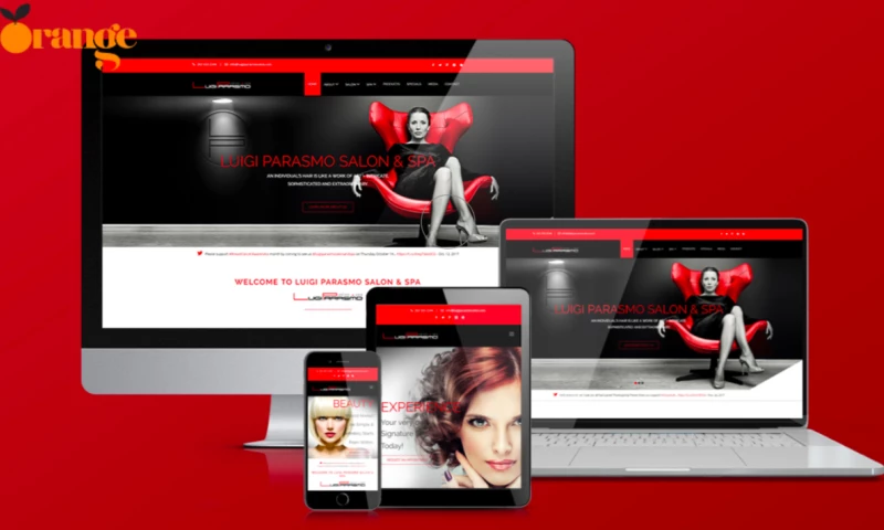 Website for Luigi Parasmo Salon and Spa.