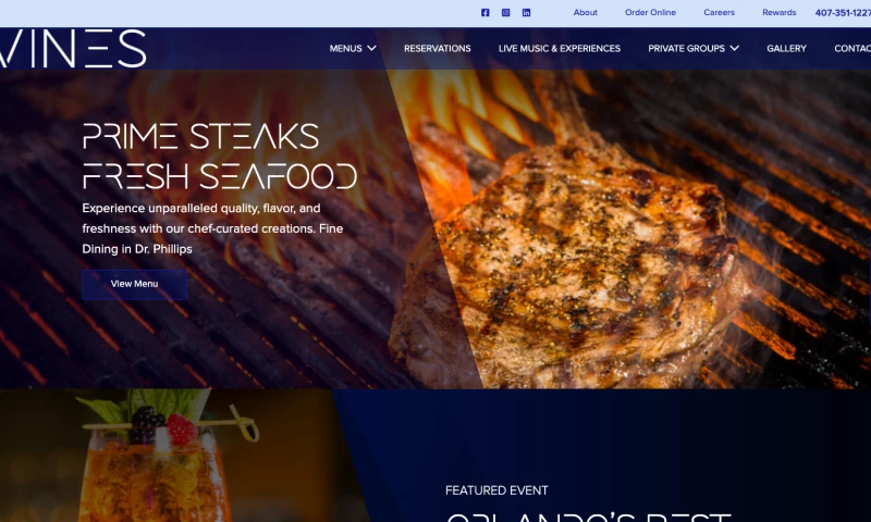 Brandcoders - Vines Grille & Wine Bar