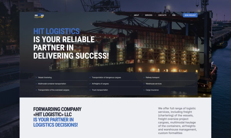 Solar Digital - Hit Logistics | LandingPage Design