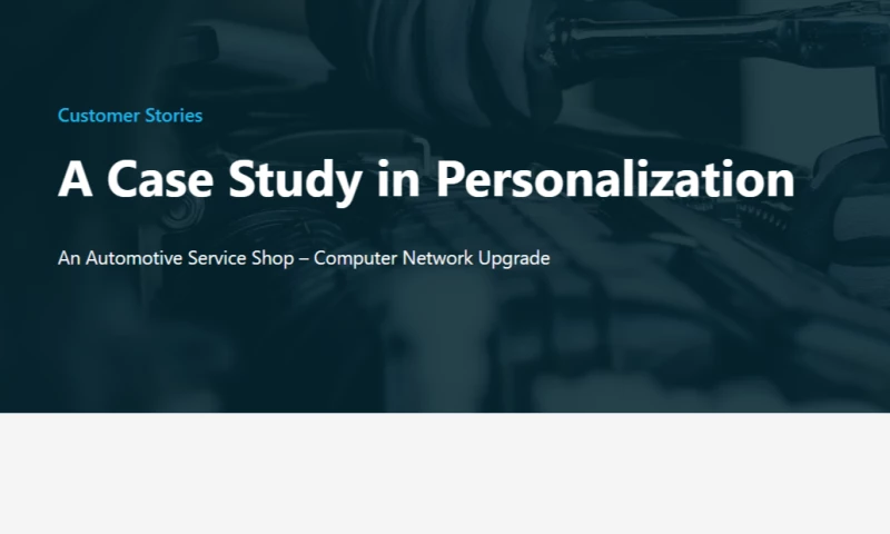 Automotive Service Shop - Computer Network Upgrade