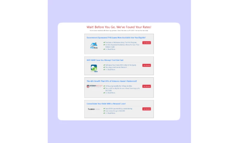 Leadadvisors - Freeupdaterate Landing Page