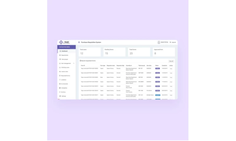 Leadadvisors - Purchase Requisition System