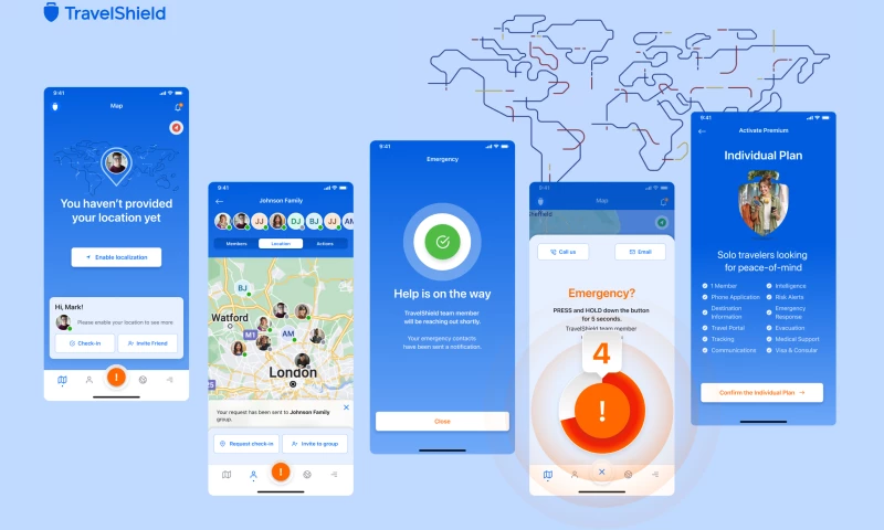 Qodeca - TravelShield mobile application