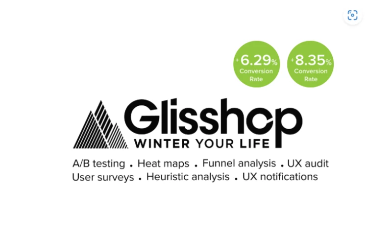 Convertize - CRO Agency Case Study Glisshop: Winter Your Life
