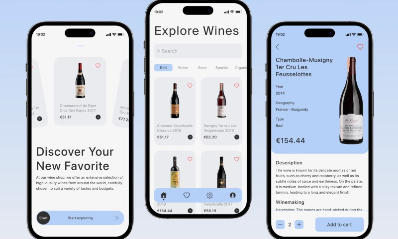 Website design for Wine Seller