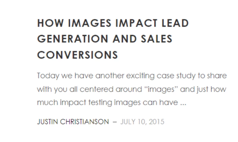 How Images Impact Lead Generation And Sales Conversions