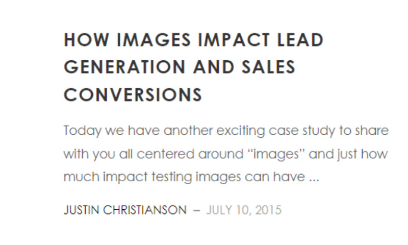 Conversion Fanatics - How Images Impact Lead Generation And Sales Conversions