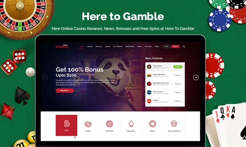 Here to Gamble - Online Gaming Reviews