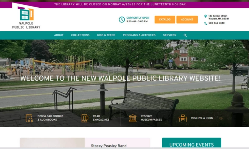 Tomo360 - Walpole Public Library