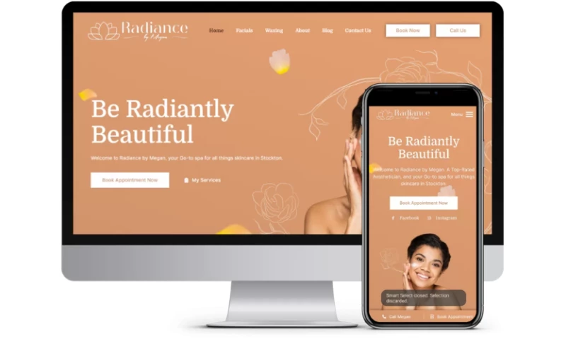 CloudKrest Technology Solutions - Radiance By Megan Skincare & Spa