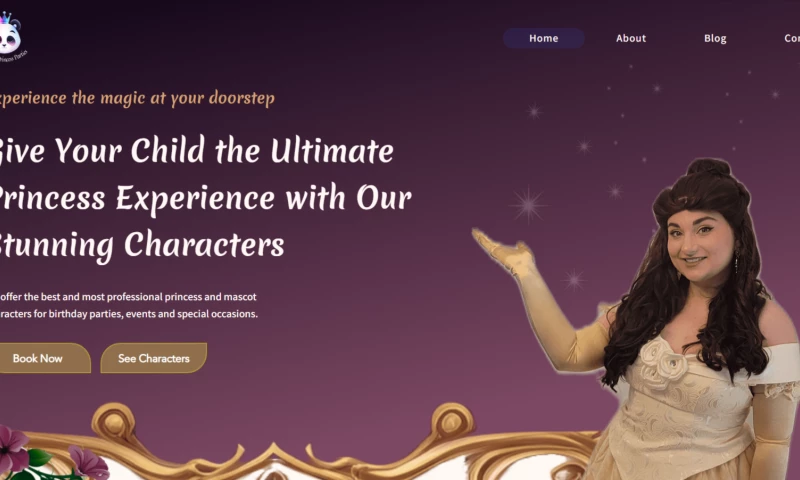 Wix Business Pro - Panda Princess Parties