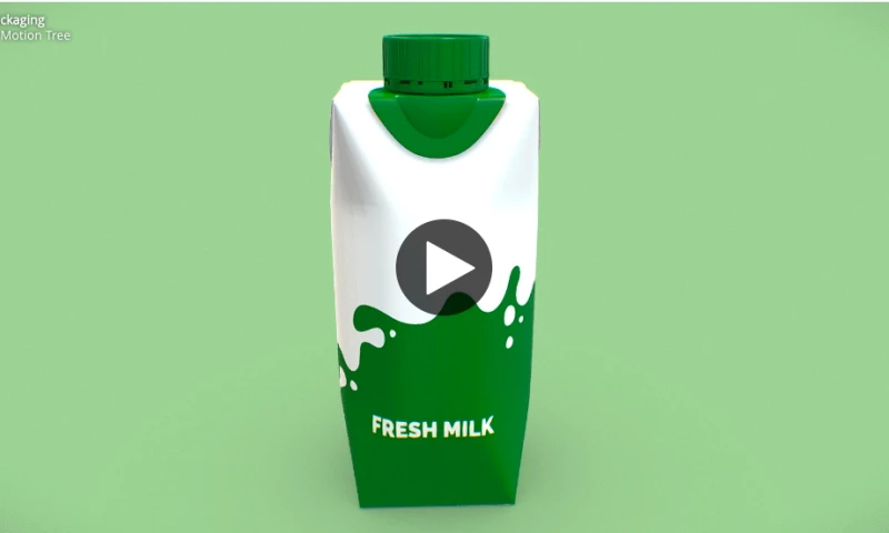 The Motion Tree - 3D Milk Package Design