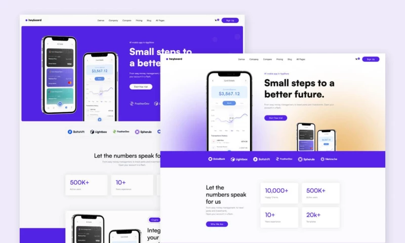 wcopilot - Heyboard - App Website Template