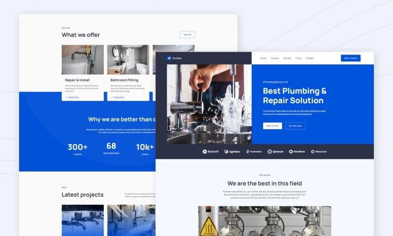 wcopilot - Plumbly - Plumber and Handyman Website Template