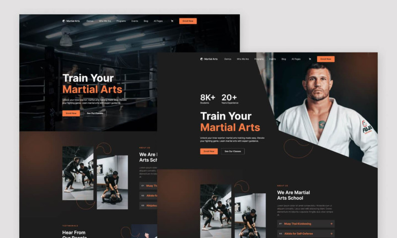 wcopilot - Martial Arts - Martial Arts Website Template