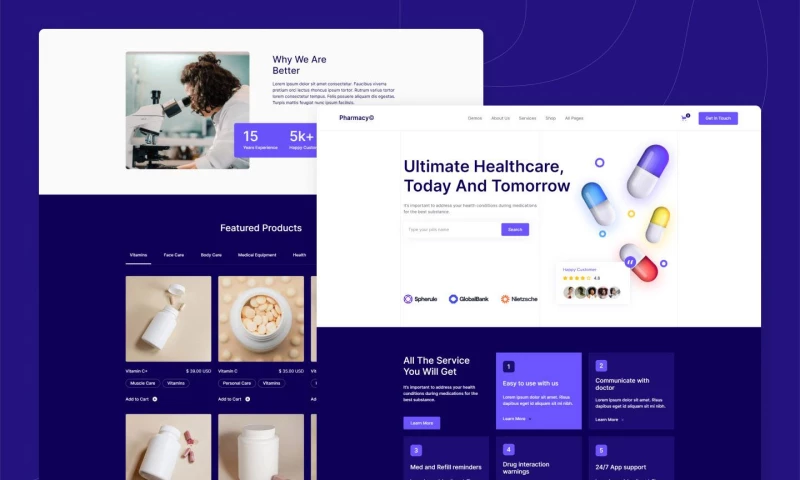 wcopilot - Pharmacy - Pharmacy and Medical Website Template