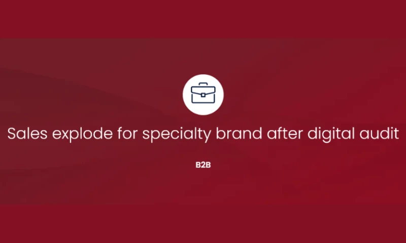 Sales explode for specialty brand after digital audit