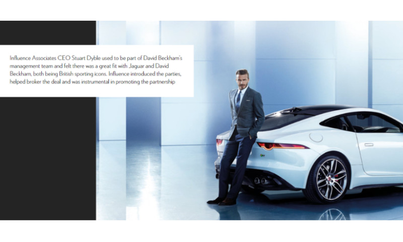 Influence Associates - David Beckham and Jaguar