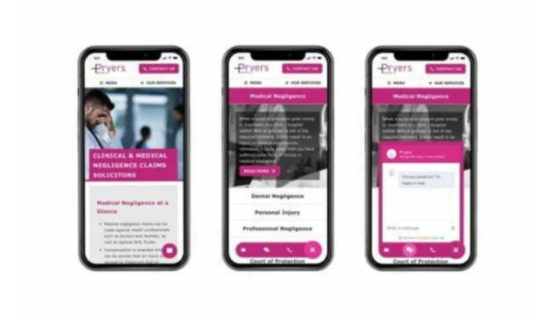 Vizulate. - Custom Website Build For Pryers Solicitors Increases Conversions