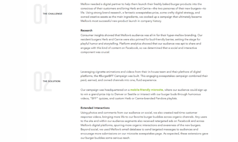 Burgers in a mellow way