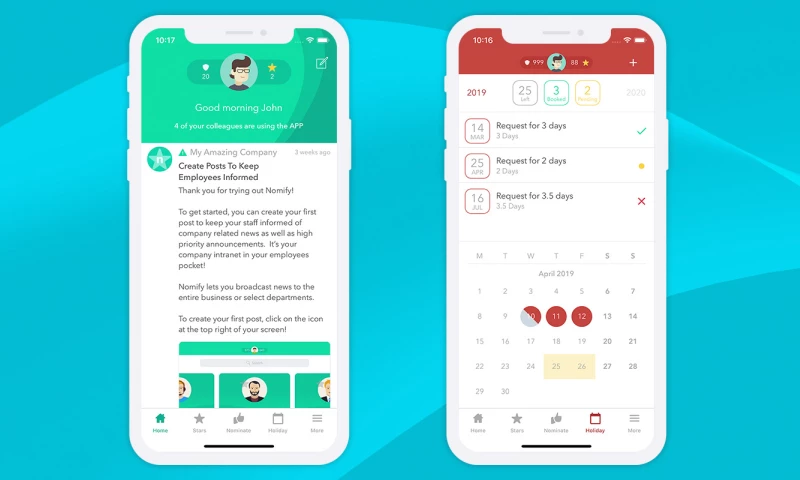 Employee Engagement App for iOS and Android